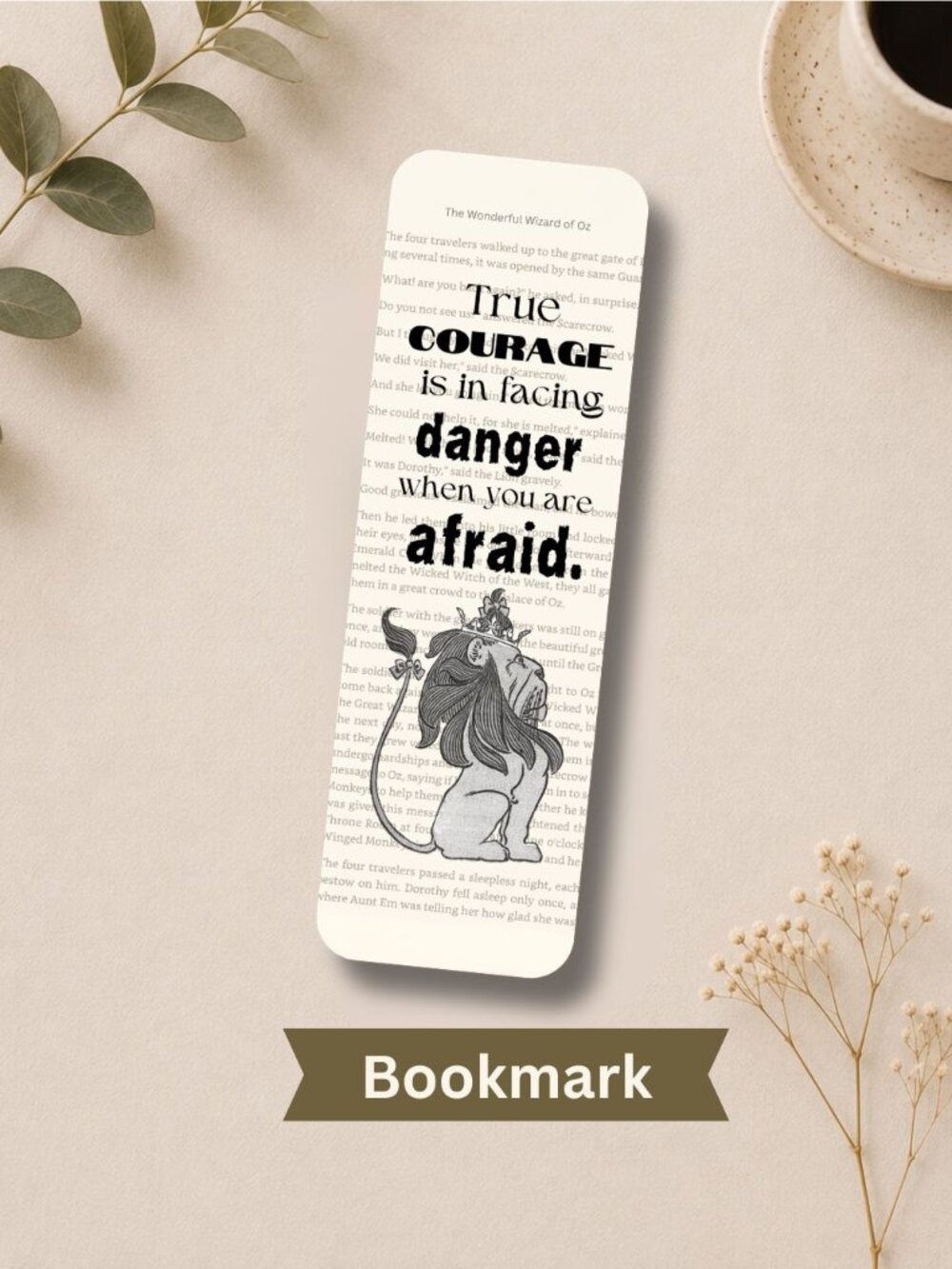 Wizard of Oz Book Page Bookmark